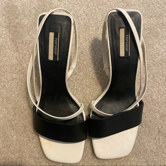 Topshop white and black HEELS - Picture 7 of 10